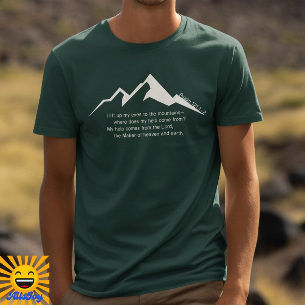 PSALM 121 Graphic Tee Dark Green T-Shirt